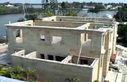 Italian villa concrete building materials