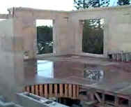 Upstairs in dry stack hurricane proof house under construction