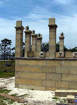 concrete home porch columns