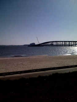 Gulf view from the Slay lot in MS