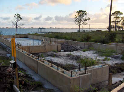 Hurricane proof house foundation