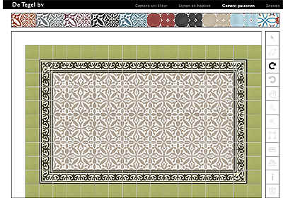 Tile floor simulator tool in Dutch from the Netherlands