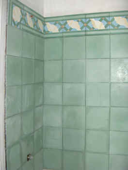 Guest bathtub tile surround