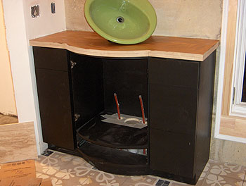 custom made sink vanity cabinet