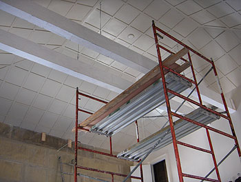 Beams for construction of Cuban ceiling.