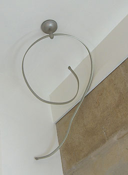 Installing a low voltage track light in the bathroom