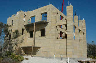 South West elevation of Gulf Front house