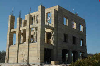 South - East elevation of this Gulf Front house