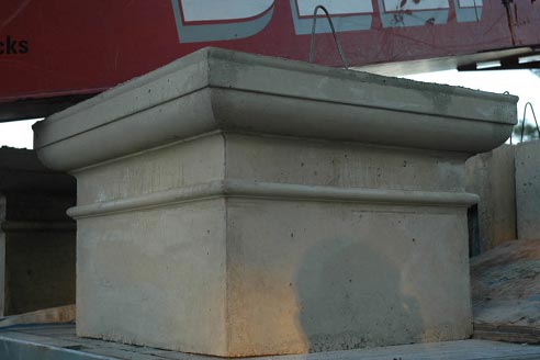 Concrete column top 