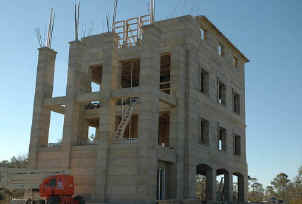 South-East of dacart house, 3 story porch