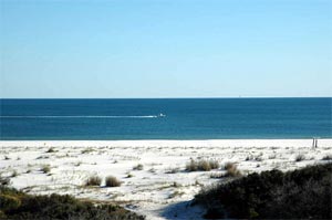 View from top floor of Gulf Front house