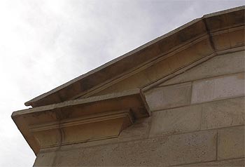 Detail of corner of cornice