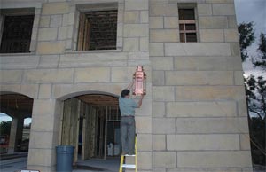 Aproximate location for exterior lantern