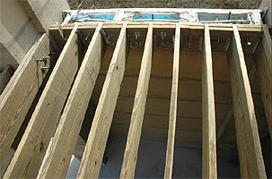 floor joists for porch on first floor