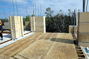 porch subfloor in place