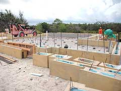home construction slab prep