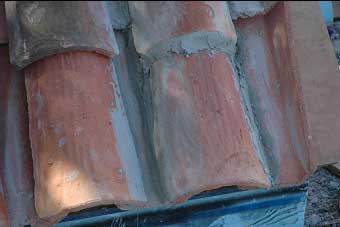 clay terra cotta roof tiles