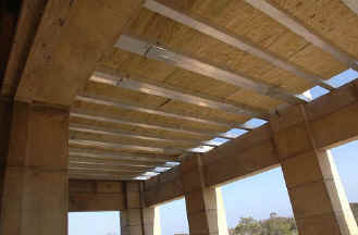 Rafters for the porch roof