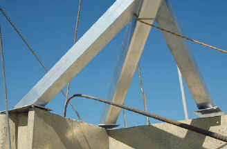 roof frame at corner