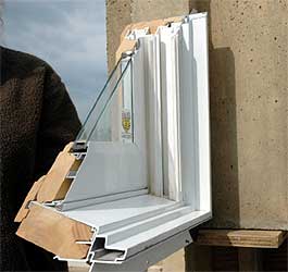 aluminum clad casement window detail