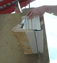 aluminum clad pine casement window