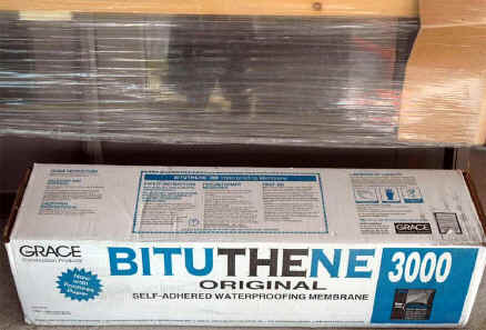 bituthene self adhered waterfroofing membrane