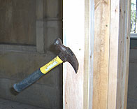 hammer in wood stud