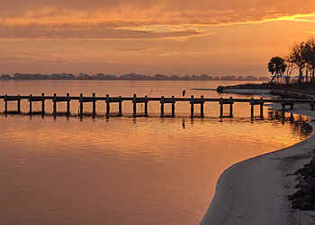 Sunset on Gulf Coast-Little Lagoon